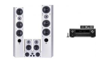 DENON AVR-X1800H dab + WILSON RAPTOR 9 max (5.0) białe