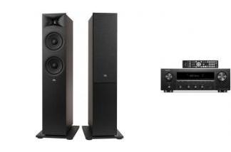 DENON DRA-900H + JBL STAGE 260F espresso